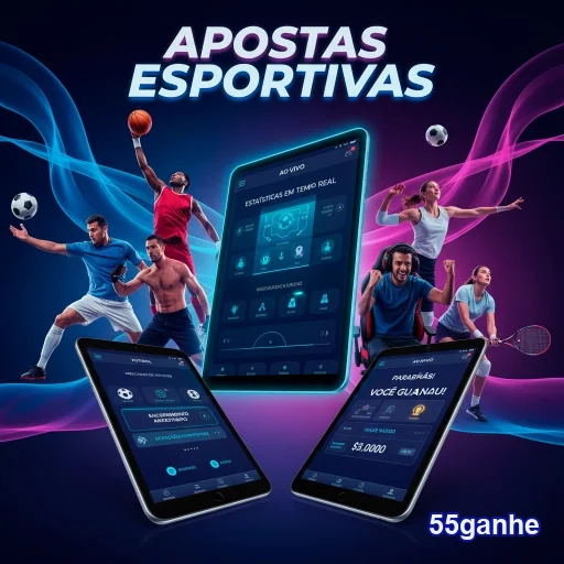 Imagem promocional de apostas esportivas VIP no 55ganhe