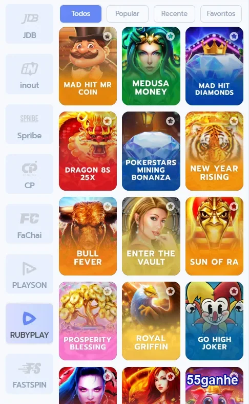 Jogos de cassino e serviços VIP no 55ganhe, a melhor experiência de apostas online.